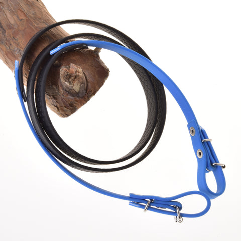 Rubberized reins red (Size S)