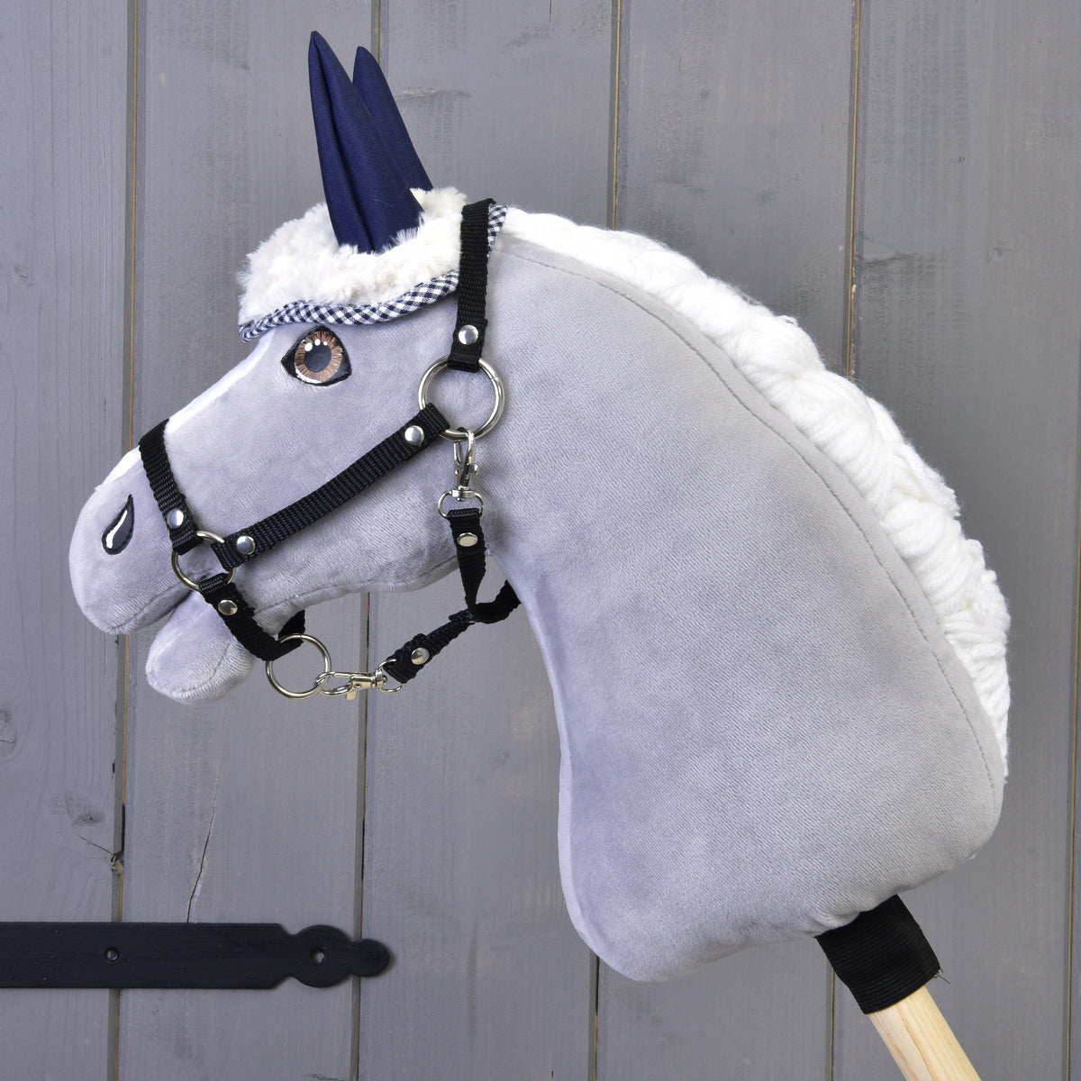 Ear Bonnet Winter (with fur, blue ears) (Size S)– Hobby Horse LarDen